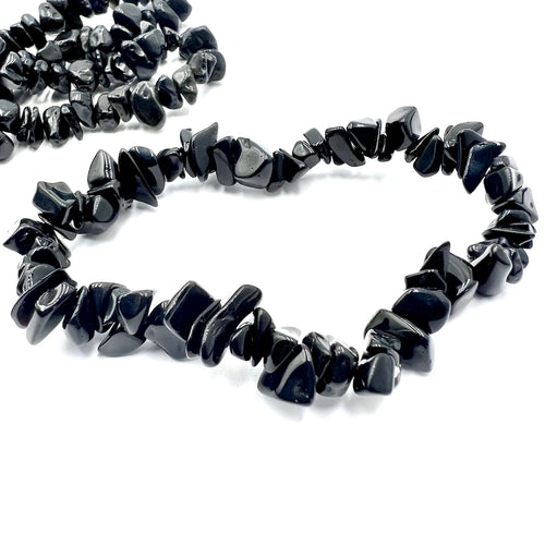 Obsidian Chip Bracelets 
