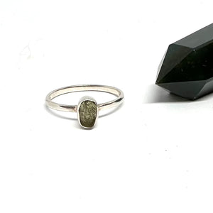 Moldavite Ring 